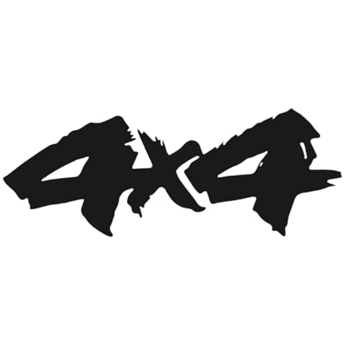 4x4 Decals - Creative 4x4 Flex Sticker, Waterproof Car 4x4 Sticker | Versatile Unique Off Road Decals, Motorcycle Body Decoration, Dashboard for Heavy, Cars (1 Pc Black Color) von Lyricalist