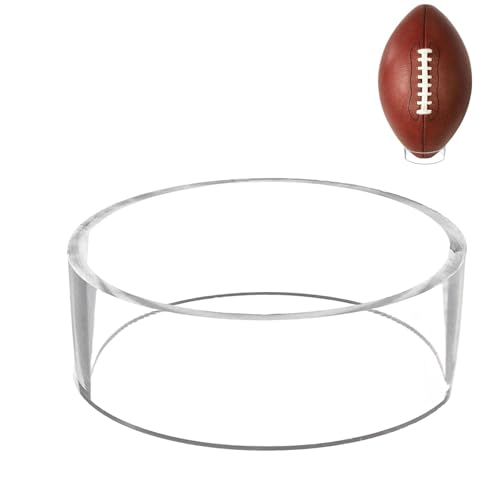 Lyricalist Acrylic Ball Display Stand - Acrylic Ball Stand Holder, Ball Round Ring Sports Ball Storage Rack | Ball Display Holder, Football Stand, Basketball Holder for Displaying Your Sports Balls von Lyricalist