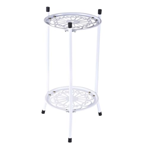 Lyricalist Metal Tall Plant Stand - Metal Plant Stand Indoor, 2 Tier Wrought Iron Tall Plant Stands | Flower Pot Shelf Planter Holder Art Decor, Heavy Duty Corner Display Rack for Home Garden Office von Lyricalist