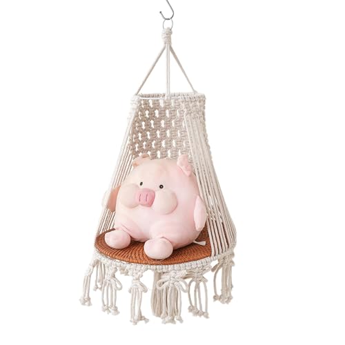 Makramee Katzenbett, Makramee Katzenhängematte Tierhängematte Boho, Makramee Katzenhängematte Katzenhängematte Katzenbett Hängendes Katzenbett Handgewebt Katzenschaukel Boho für kleine e von Lyricalist