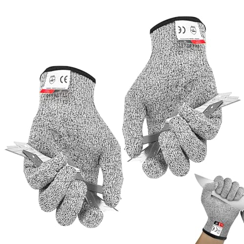 Schnittfeste Arbeitshandschuhe – robuste, messerfeste Handschuhe zum Schneiden der Stufe 5, langlebige Arbeitshandschuhe | Waschbare Sicherheitshandschuhe, -Handschuhe Schnittfeste Arbeitshandschuhe – robuste, messerfeste Handschuhe zum Schneiden der Stufe 5, langlebige Arbeitshandschuhe | Waschbare Sicherheitshandschuhe, -Handschuhe von Lyricalist