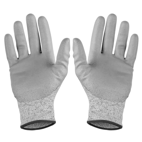 Schnittfeste Arbeitshandschuhe – robuste, messerfeste Handschuhe zum Schneiden der Stufe 5, langlebige Arbeitshandschuhe | Waschbare Sicherheitshandschuhe, -Handschuhe von Lyricalist