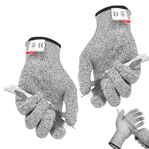 Schnittfeste Arbeitshandschuhe – robuste, messerfeste Handschuhe zum Schneiden der Stufe 5, langlebige Arbeitshandschuhe | Waschbare Sicherheitshandschuhe, Handschuhe Schnittfeste Arbeitshandschuhe – robuste, messerfeste Handschuhe zum Schneiden der Stufe 5, langlebige Arbeitshandschuhe | Waschbare Sicherheitshandschuhe, Handschuhe von Lyricalist