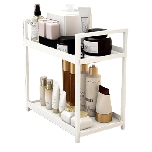 Schreibtisch-Organizer mit 2 Ebenen – vielseitige Halterung, kompaktes | Schreibtischaufbewahrung für Vorräte, Zubehör und Dokumente, perfekt für Arbeitsplatz, Schlafsaal und Badezimmer von Lyricalist