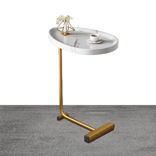 Sofa-Beistelltisch - C-förmiger Beistelltisch, dünner Sofa-Tablett-Tisch | Mit Metallrahmen, praktischer Tisch, der unter das Sofa passt, perfekt für Kaffee- oder Teezeit Sofa-Beistelltisch - C-förmiger Beistelltisch, dünner Sofa-Tablett-Tisch | Mit Metallrahmen, praktischer Tisch, der unter das Sofa passt, perfekt für Kaffee- oder Teezeit von Lyricalist