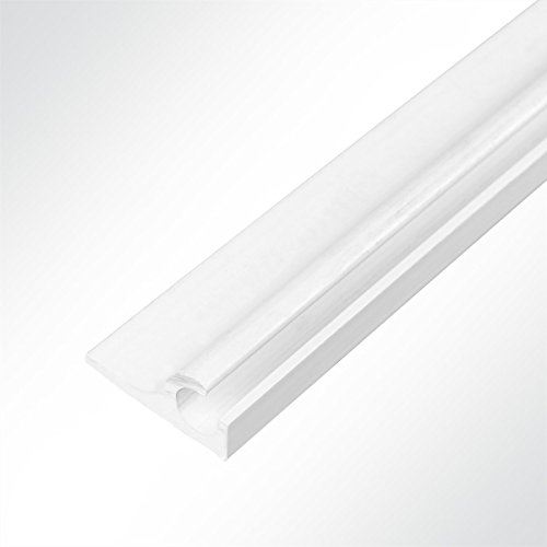 LYSEL® Kederschiene Kederleiste Kederprofil Kunststoff Weiß 15,5x33,3mm 45° Länge 2m von LYSEL