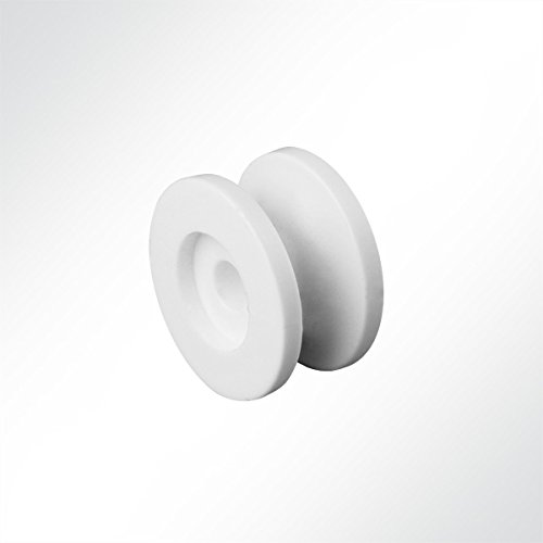 LYSEL Kunststoff Rundknopf, (D) 25mm in Weiß (10 Stück) von LYSEL