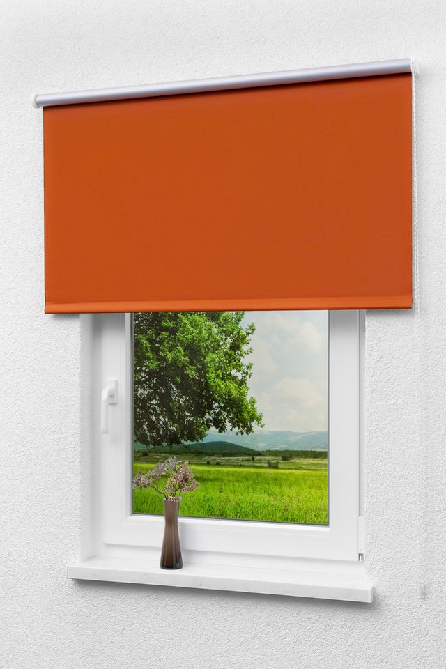 Verdunklungsrollo Verdunkelungsrollo Thermo Rotorange, LYSEL®, abdunkelnd, HxB 175x82.5cm von Lysel