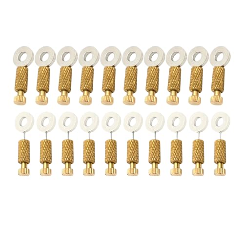 Lyshujli 20 Stück feste Naht-Nadeln für Lederhandwerk, Handnähen, Lederhandwerk, DIY-Naht-Positionierungsnadel zum Halten von Naht, Anheften von Leder Nähen (0–6 mm & 6–12 mm) von Lyshujli