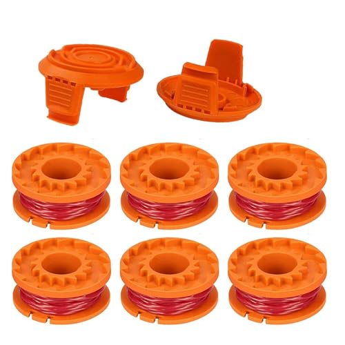 Lyshujli WA0010 Weed Wacker String, WA0004 Ersatz-Unkrautfresser-Spule, kompatibel mit Worx WG150 WG151 WG154 WG160 WG163 WG175 WG180 von Lyshujli