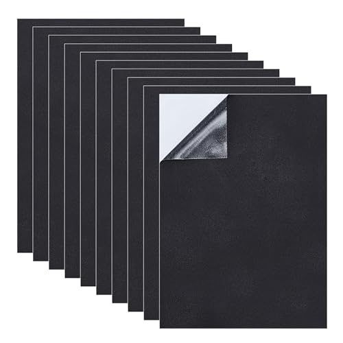 10 Stück EVA Schaumstoff Platten mit Kleberücken, 300 x 210 x 1mm, Rutschfeste Selbstklebend Schaumstoffplatte für Schmuckkästchen, Bastelarbeiten, Möbel Stoßdämpfung und Schalldämmung, Schwarzer 10 Stück EVA Schaumstoff Platten mit Kleberücken, 300 x 210 x 1mm, Rutschfeste Selbstklebend Schaumstoffplatte für Schmuckkästchen, Bastelarbeiten, Möbel Stoßdämpfung und Schalldämmung, Schwarzer von Lytonix