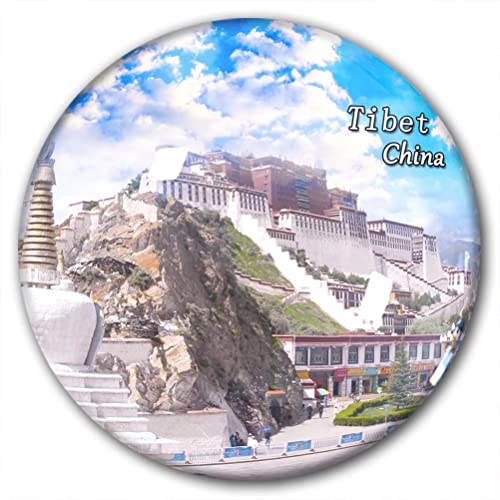 China Tibet Kühlschrankmagnet, Kühlschrank-Aufkleber, dekorativer Magnet, Reise-Souvenir, Kristallglas von Lywallca