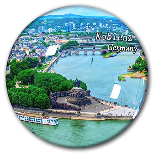 Deutschland Koblenz Kühlschrankmagnet Kühlschrankaufkleber Deko Magnet Reise Souvenir Kristallglas von Lywallca