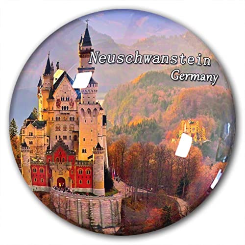 Deutschland Neuschwanstein Kühlschrankmagnet Kühlschrankaufkleber Deko Magnet Reise Souvenir Kristallglas von Lywallca