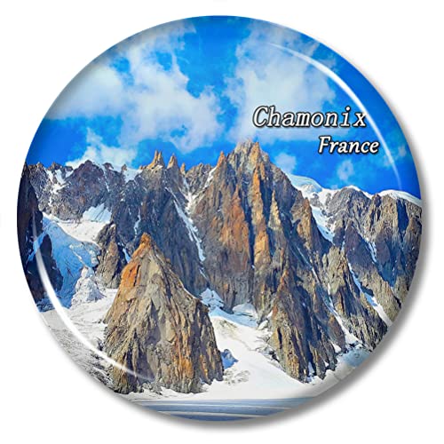 Kühlschrankmagnet, Motiv: Frankreich, Chamonix, 5,7 cm von Lywallca