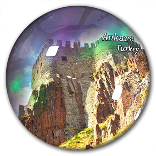 Türkei Ankara Kühlschrankmagnet, Kühlschrank-Aufkleber, dekorativer Magnet, Reise-Souvenir, Kristallglas von Lywallca