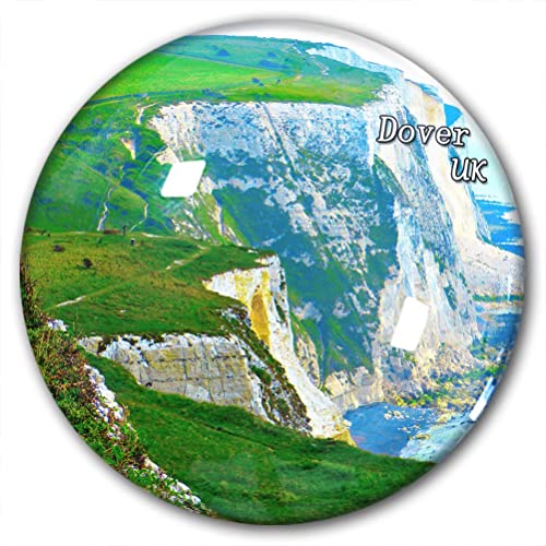UK Dover Kühlschrankmagnet, Kühlschrank-Aufkleber, dekorativer Magnet, Reise-Souvenir, Kristallglas von Lywallca