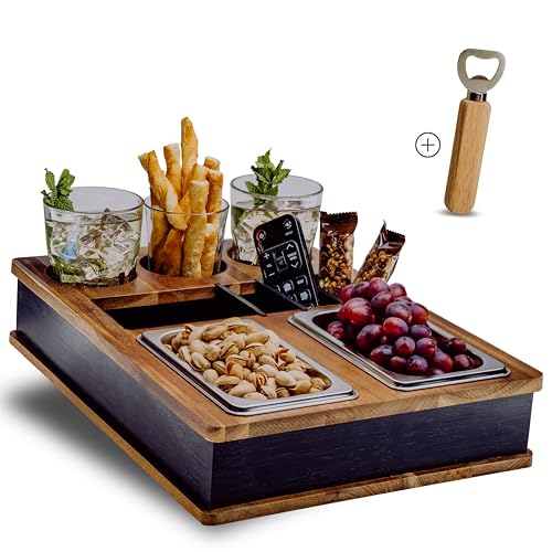 CouchBar - Extrem Robust & Langlebig Premium Akazien Holz Couchbutler I Edles Design I 3 Getränkehalter I Flexible Einteilung I Mit Flaschenöffner I Couch organizer Geschenk Für Männer & Frauen CouchBar - Extrem Robust & Langlebig Premium Akazien Holz Couchbutler I Edles Design I 3 Getränkehalter I Flexible Einteilung I Mit Flaschenöffner I Couch organizer Geschenk Für Männer & Frauen von Lyx & Fint