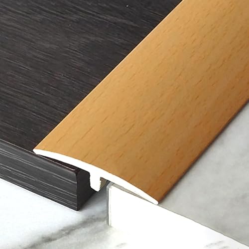 Bodenübergangsstreifen, selbstklebende Randstreifen for Teppich- und Fliesenbeläge aus PVC und Holz, zuschneidbar for Laminat- und Vinylböden(Style 1) von LyzqxHL