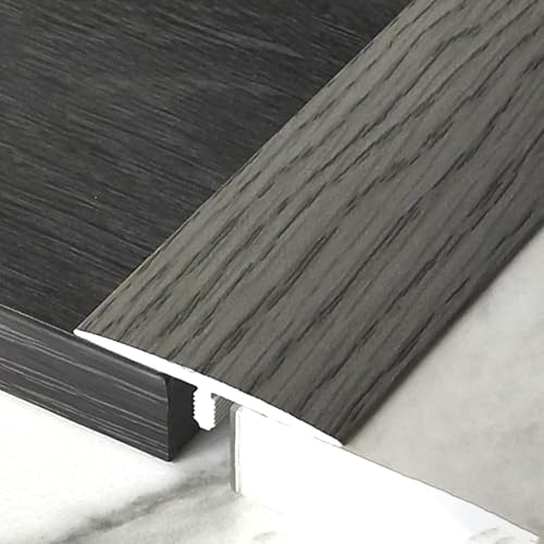 Bodenübergangsstreifen, selbstklebende Randstreifen for Teppich- und Fliesenbeläge aus PVC und Holz, zuschneidbar for Laminat- und Vinylböden(Style 15) von LyzqxHL