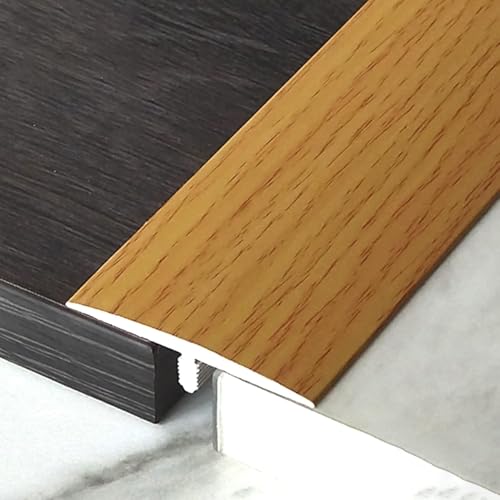 Bodenübergangsstreifen, selbstklebende Randstreifen for Teppich- und Fliesenbeläge aus PVC und Holz, zuschneidbar for Laminat- und Vinylböden(Style 2) von LyzqxHL