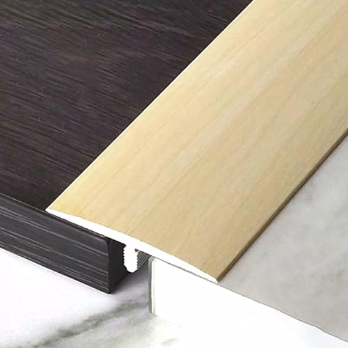 Bodenübergangsstreifen, selbstklebende Randstreifen for Teppich- und Fliesenbeläge aus PVC und Holz, zuschneidbar for Laminat- und Vinylböden(Style 3) von LyzqxHL