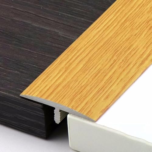 Bodenübergangsstreifen, selbstklebende Randstreifen for Teppich- und Fliesenbeläge aus PVC und Holz, zuschneidbar for Laminat- und Vinylböden(Style 4) von LyzqxHL
