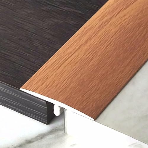 Bodenübergangsstreifen, selbstklebende Randstreifen for Teppich- und Fliesenbeläge aus PVC und Holz, zuschneidbar for Laminat- und Vinylböden(Style 5) von LyzqxHL