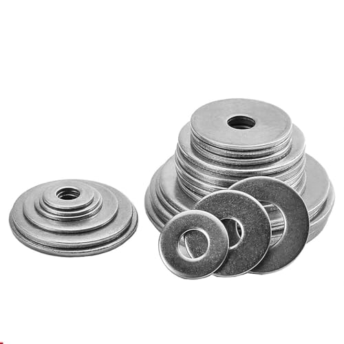 Große flache Unterlegscheiben aus Edelstahl, M22 M24 M27 M30 M33 M36, Metalldichtungsscheibe for Bolzen und Schrauben(M22*39 * 3 2pcs) von LyzqxHL