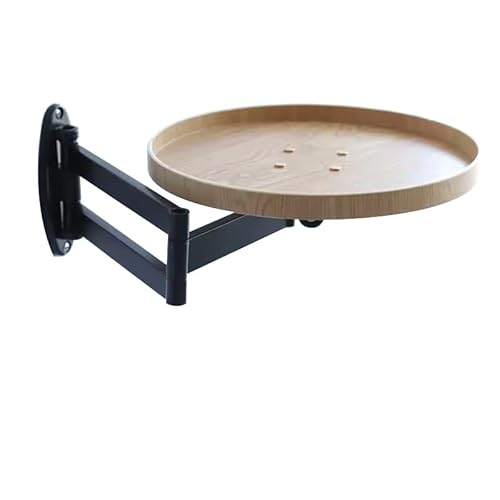 Kleiner Schreibtisch, an der Wand klappbarer runder Tisch, Sofa-Beistelltisch, klappbarer Schreibtisch, abnehmbares ausklappbares Design, geeignet for Schlafzimmer, Arbeitszimmer, Wohnzimmer, Balkon von LyzqxHL