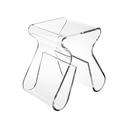 LyzqxHL Kleiner Schreibtisch, Beistelltisch Acryl, Transparente Beistelltische, Moderner Nachttisch, Beistelltische for Schlafzimmer, Wohnzimmer, Büro(Clear) von LyzqxHL