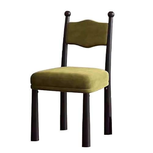 LyzqxHL Küchenstühle, Ankleidehocker, Schlafzimmerstuhl mit gepolstertem Sitz, for das Esszimmer im Home Office, mit Beinen aus Massivholz(Green) von LyzqxHL