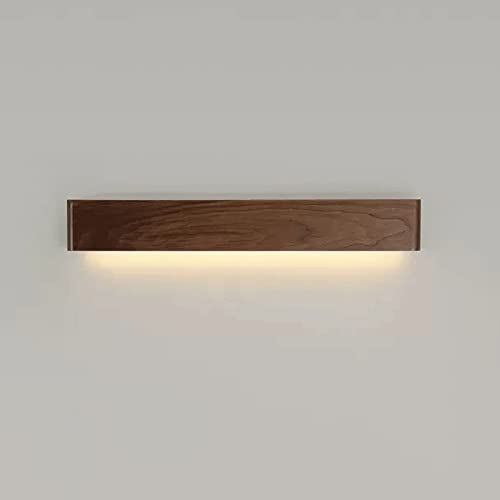 LyzqxHL Wandleuchten for Wohnzimmer, LED-Langstreifen-Wandleuchte, moderne Leuchten aus Walnussholz, Auf- und Ab-Leuchten for den Innenbereich for Schlafzimmerflure(Down Glow,C) von LyzqxHL