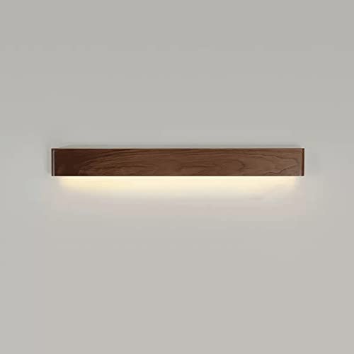 LyzqxHL Wandleuchten for Wohnzimmer, LED-Langstreifen-Wandleuchte, moderne Leuchten aus Walnussholz, Auf- und Ab-Leuchten for den Innenbereich for Schlafzimmerflure(Down Glow,D) von LyzqxHL