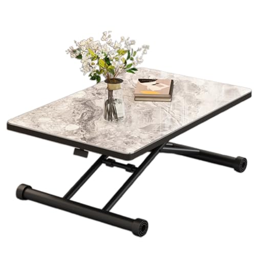 Moderner Couchtisch mit Ottomane aus Holz und Stauraum, Mitteltische for das Wohnzimmer, höhenverstellbare Liftplatte mit Platte und stabilen Metallbeinen, lässt sich in ein klappbares Design for den Moderner Couchtisch mit Ottomane aus Holz und Stauraum, Mitteltische for das Wohnzimmer, höhenverstellbare Liftplatte mit Platte und stabilen Metallbeinen, lässt sich in ein klappbares Design for den von LyzqxHL