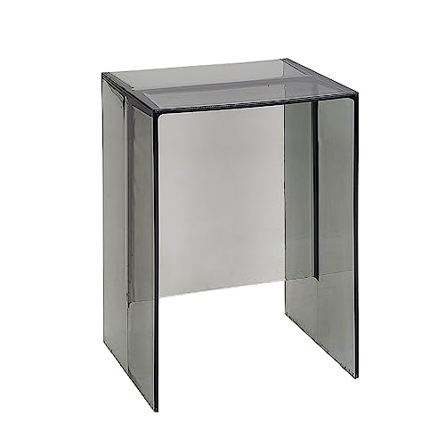 Moderner osmanischer Couchtisch mit Stauraumständer, Beistelltisch aus klarem Acryl for Wohnzimmer, Schlafzimmer, Badezimmer oder Büro, Mehrzweck-Beistelltisch mit Nachttisch und Hocker, Farbe Bernste von LyzqxHL