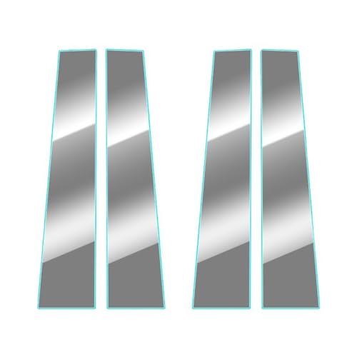 LzDQF Fenster Verkleidung Zierleiste für Skoda Octavia Mk3 (5E) 2014-2019 6pcs,glänzender Tür-/Fenstersäulen-Zieraufkleber.,B-Transparent Style von LzDQF
