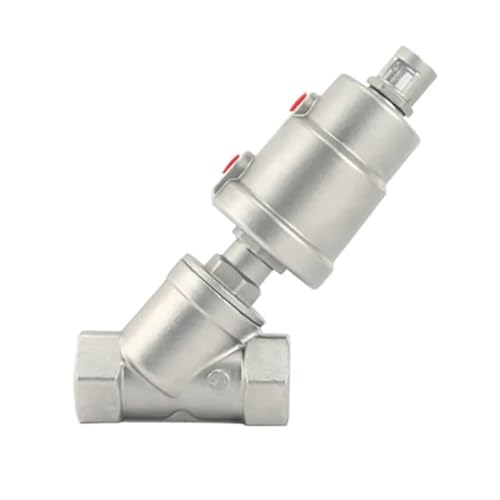 1 Stück 1/4" bis 2" BSPT 304ss pneumatisches Winkelsitzventil – Y-förmig for Dampf, Gas, Öl und Wasser – 232 PSI Druckbewertung(A Normally Close,DN50-63mm) von LziXan