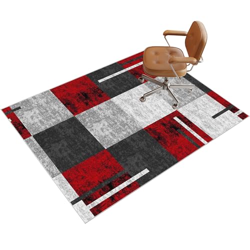 Bodenschutzmatte für Hartböden und Teppich, Unterlage Schreibtischstuhl Bodenschutzmatte Bürostuhl Unterlage-Kratzfest für Parkett und Laminat, Gaming Stuhl Unterlage für Hartböden 140 x 160 cm von LzreXnvoFxg