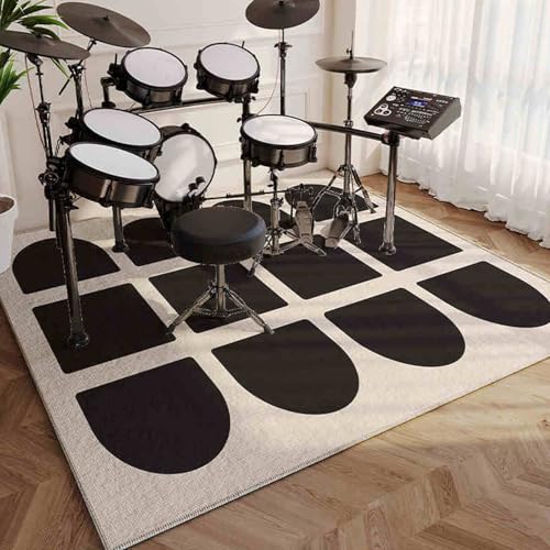 Elektronisches Schlagzeug Teppich Schallschutzmatte Drum Teppich Antivibrationsmatten rutschfeste Trommel Teppiche Schalldicht Matte für E Drum Schlagzeug Snare Teppich Musikinstrumente 160 x 140 cm Elektronisches Schlagzeug Teppich Schallschutzmatte Drum Teppich Antivibrationsmatten rutschfeste Trommel Teppiche Schalldicht Matte für E Drum Schlagzeug Snare Teppich Musikinstrumente 160 x 140 cm von LzreXnvoFxg