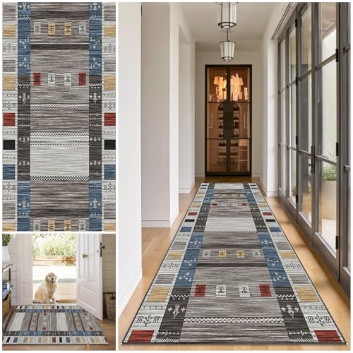 Teppich Läufer Flur Lang Waschbar Flur Läufer Teppich 60 x 100 cm küchenteppich rutschfest Teppichläufer Flur, Flurläufer Lang Korridor Teppich Läufer für Küche, Eingang, Wohnzimmer Schlafzimmer Teppich Läufer Flur Lang Waschbar Flur Läufer Teppich 60 x 100 cm küchenteppich rutschfest Teppichläufer Flur, Flurläufer Lang Korridor Teppich Läufer für Küche, Eingang, Wohnzimmer Schlafzimmer von LzreXnvoFxg