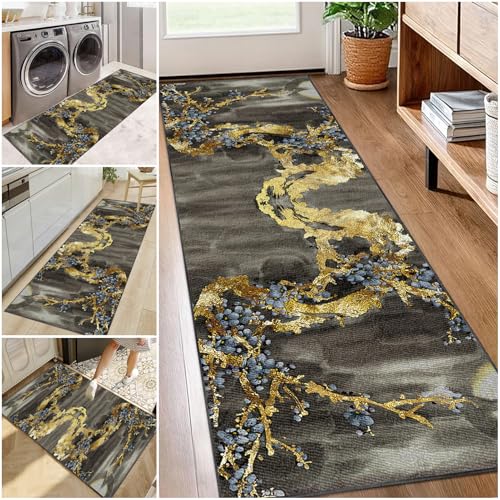 Teppichläufer für Flure 40 x 120 cm rutschfest Teppich Läufer Flur Lang Küchenläufer Teppich Flurteppich Waschbarer Flurläufer Fußmatte Waschbar Teppich Küchen Wohnzimmer Bettvorleger Schlafzimmer Teppichläufer für Flure 40 x 120 cm rutschfest Teppich Läufer Flur Lang Küchenläufer Teppich Flurteppich Waschbarer Flurläufer Fußmatte Waschbar Teppich Küchen Wohnzimmer Bettvorleger Schlafzimmer von LzreXnvoFxg