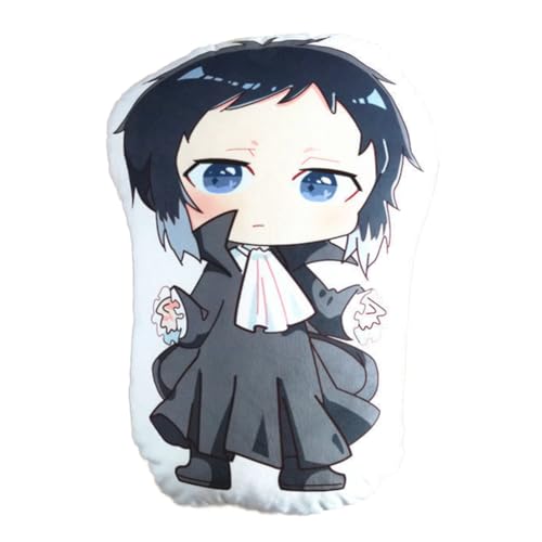 Lzrong Bungo Stray Dogs Anime Kopfkissen Akutagawa Ryunosuke Anime Figur Stoff Kissen Heimdekoration Geschenke für Fans 45cm von Lzrong