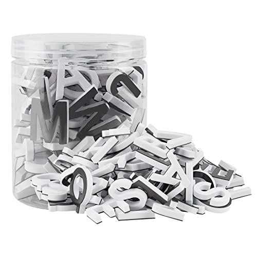 Lzttyee Dekorative magnetische Eva-Alphabet-Buchstaben/arabische Ziffern für Kühlschrank/Whiteboard (117 Buchstaben, weiß) von Lzttyee