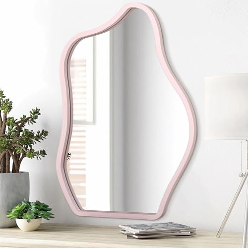 Lzuso Weißer Asymmetrischer Holzrahmen Spiegel Wandmontage Modern Wohnzimmer Schlafzimmer Badezimmer Eitelkeit Flur Dekoration 40L x 30B cm Lzuso Weißer Asymmetrischer Holzrahmen Spiegel Wandmontage Modern Wohnzimmer Schlafzimmer Badezimmer Eitelkeit Flur Dekoration 40L x 30B cm von Lzuso