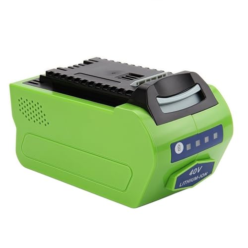 5000 mAh Rasenmäher Elektrosäge Elektrowerkzeug Li-Akku 40 V. Kompatibel mit GreenWorks G-MAX 40 V 29282(Green 3000mAh) von Lzxcvb