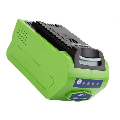 5000 mAh Rasenmäher Elektrosäge Elektrowerkzeug Li-Akku 40 V. Kompatibel mit GreenWorks G-MAX 40 V 29472(Green 2500mAh) von Lzxcvb