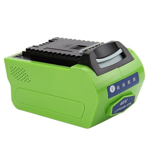 5000 mAh Rasenmäher Elektrosäge Elektrowerkzeug Li-Akku 40 V. Kompatibel mit GreenWorks G-MAX 40 V 29662(Green 3000mAh) von Lzxcvb