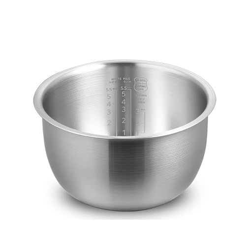 Ersatzteile for die Innenschüssel des 3-l-Reiskochers von Kitchen Tool, universelle 316L-Topfauskleidung mit Zero-Coating. Kompatibel mit Zojirushi. B440 B442 B491 B401(B440 3L) von Lzxcvb