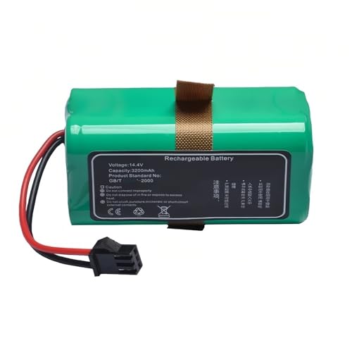 Lzxcvb Zubehörteile for Roboterstaubsauger, 14,4 V Ersatzakku, 3200 mAh. Kompatibel mit Coredy All R500 R500+ R300 R550 R580 R650 R600 Lzxcvb Zubehörteile for Roboterstaubsauger, 14,4 V Ersatzakku, 3200 mAh. Kompatibel mit Coredy All R500 R500+ R300 R550 R580 R650 R600 von Lzxcvb